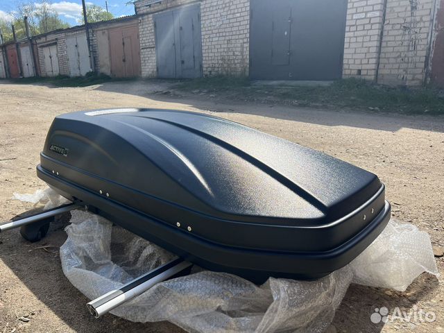 Бокс на крышу Active S, с креплением для рейлингов