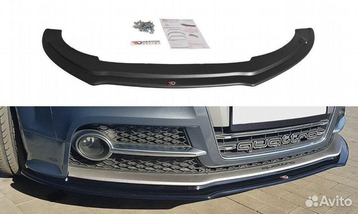 Накладка на бампер Audi TTS 8J (08-14) MD