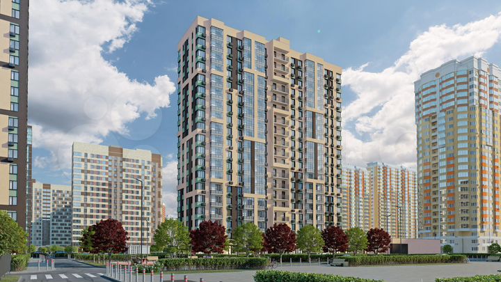 3-к. квартира, 63,3 м², 11/19 эт.