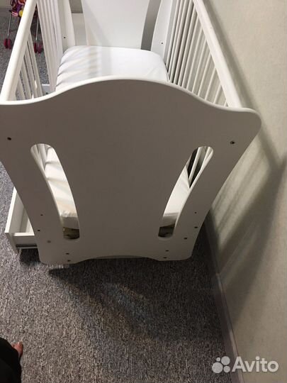 Детская кровать до 3 лет с матрасом бу