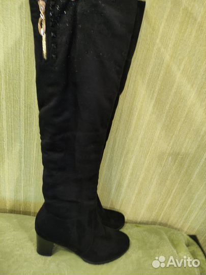 Сапоги ботфорты 38 размер зимние