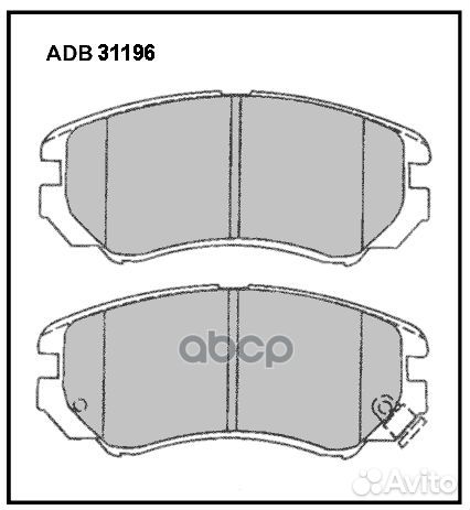 Колодки торм. hyundai KIA coupe (RD) 602 ADB311