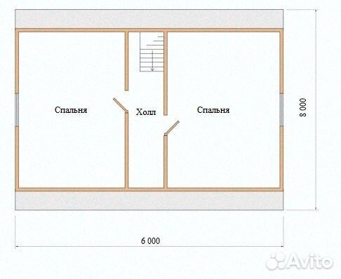 Дачный домик 6х8