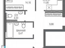 3-к. квартира, 74,7 м², 5/8 эт.