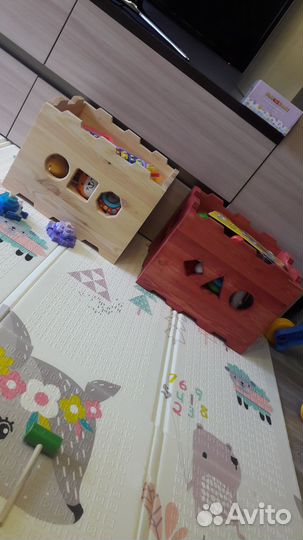 Ящик деревянный для игрушек