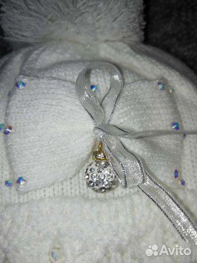 Шапка детская для девочки зимняя