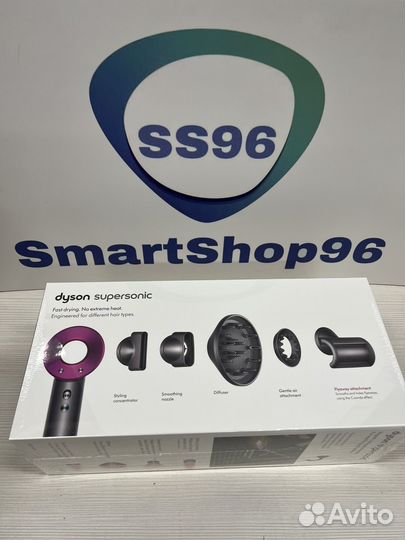 Dyson Supersonic HD07, никель/фуксия новый фен