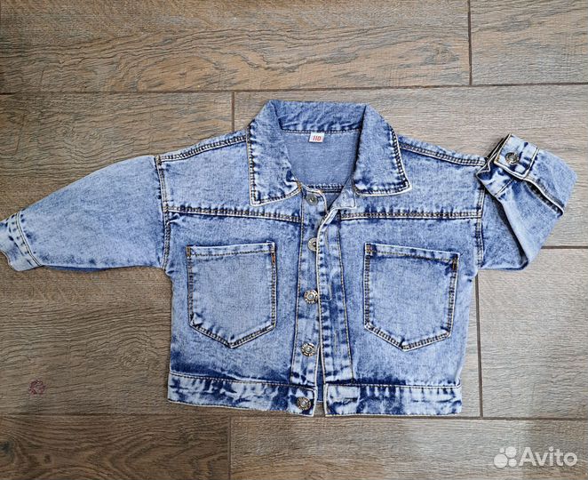 Джинсовая куртка для девочки 98 104