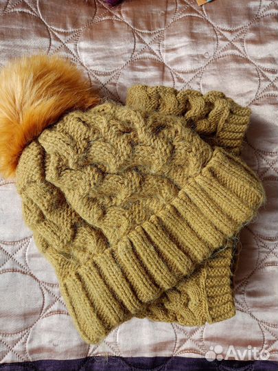 Комплект шапка и снуд