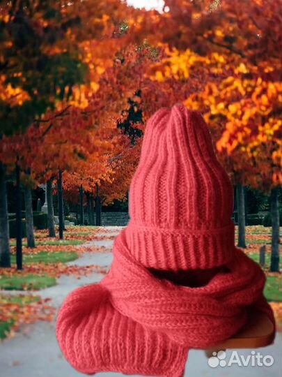 Шапка, шарф, варежки