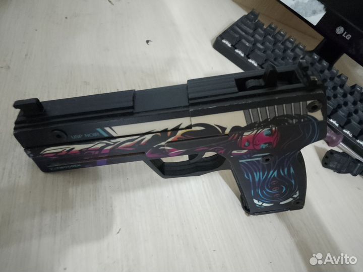 Деревянный пистолет резинкострел