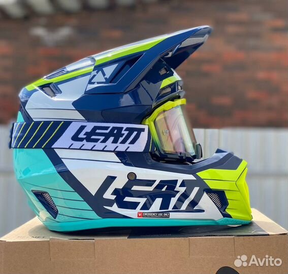 Кроссовый шлем с маской Leatt 7.5