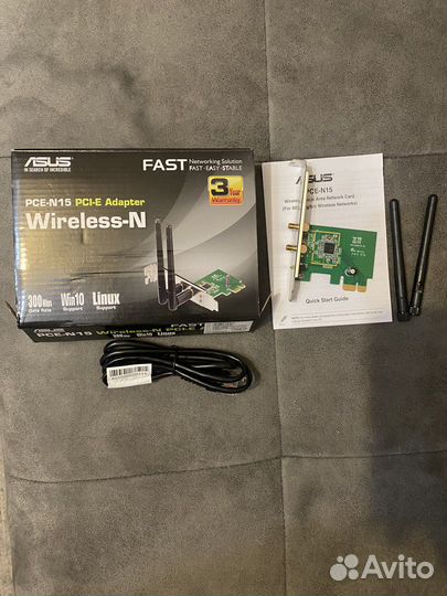 Wi-Fi адаптер asus PCE-N15