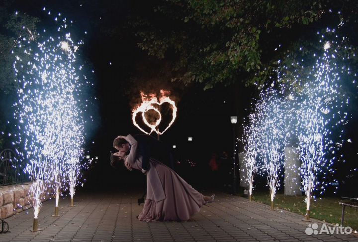 Фаершоу, фаер шоу, дорожки фонтанов