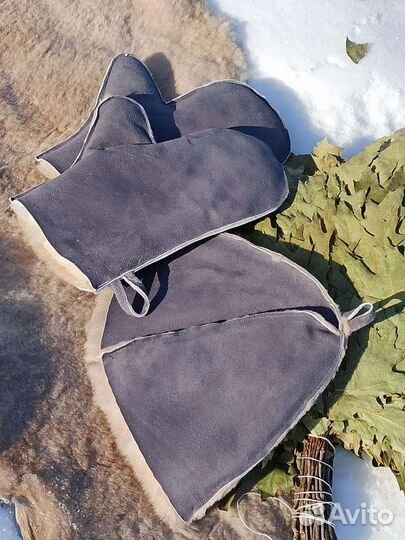 Шапка банная из овчины