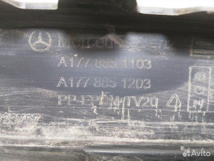 Юбка бампера задняя Mercedes-Benz A-Klasse W177