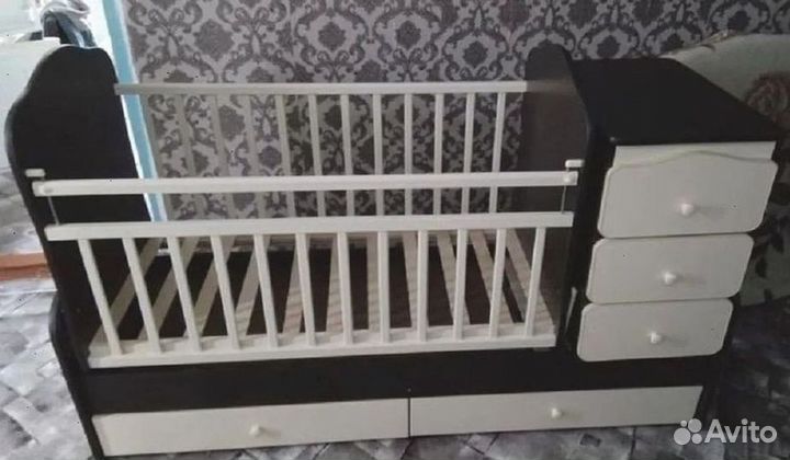 Детская кроватка 3 в 1 трансформер
