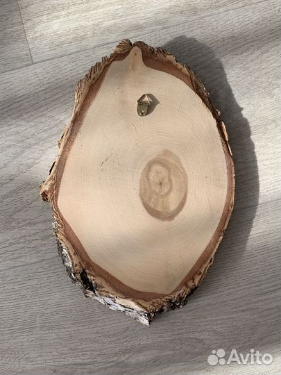 Картина маслом на спиле дерева, портрет