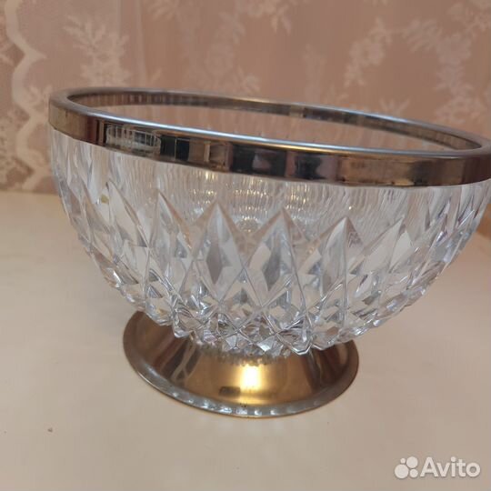 Хрустальная ваза/конфетница/фруктовница