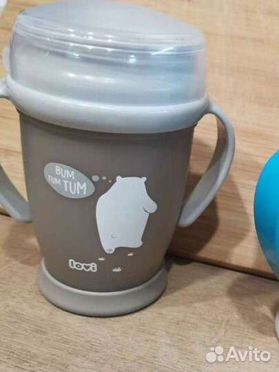 Поильник стакан непроливайка новый lovi avent дино