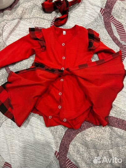 Платье боди для девочки 68