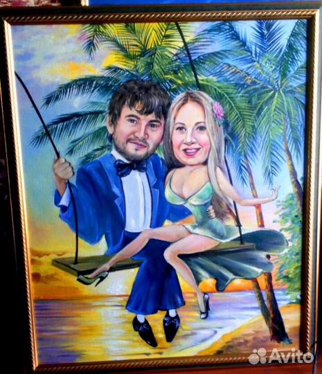 Шаржи по фото, картины