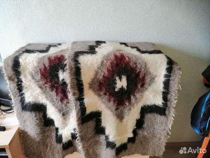 Лижник. Карпатские пледы на кресло 2шт