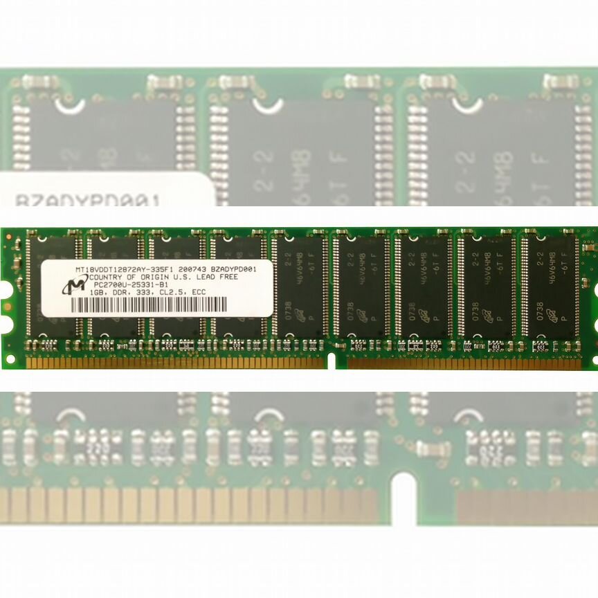 [MT18VDDT12872AY-335F1] Оперативная Память Micron Mt18vddt12872ay-335f1