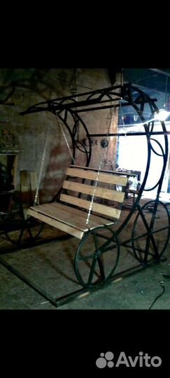 Садовые качели подвесные