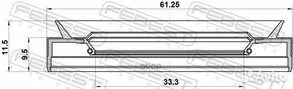 Buick encore 2013- NA/33.3*61.25*9.5*11.5 мм