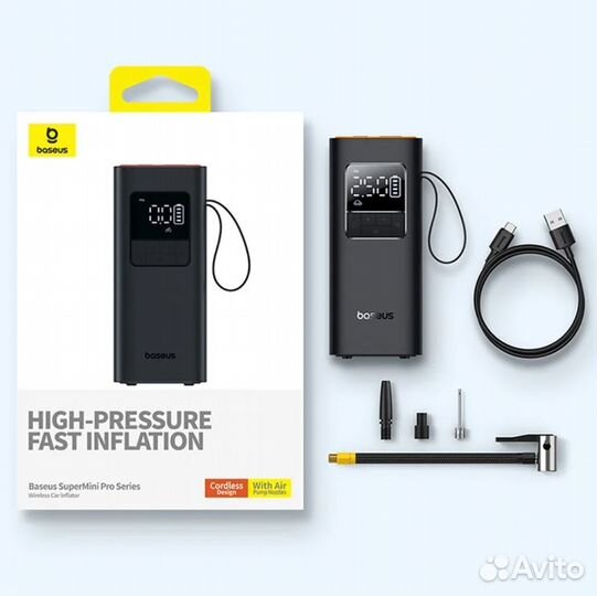 Компрессор аккумуляторный Baseus новый
