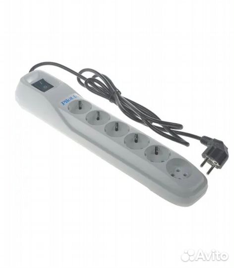 Сетевой фильтр Pilot L, 3 м, белый