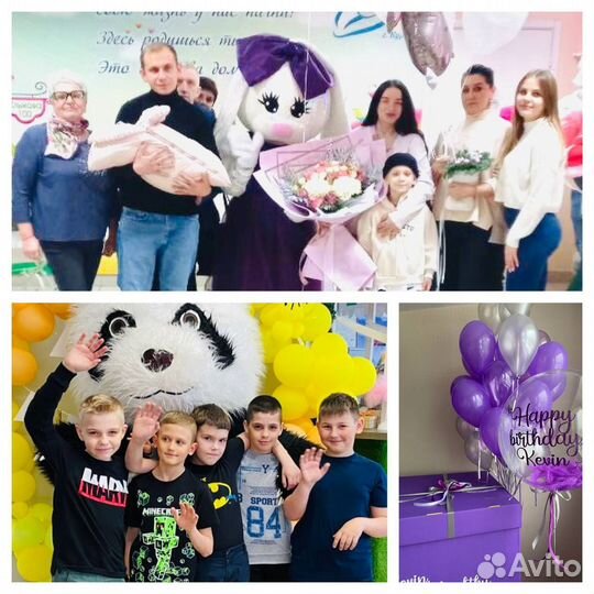 Аниматор Медведь, Панда, Зайка