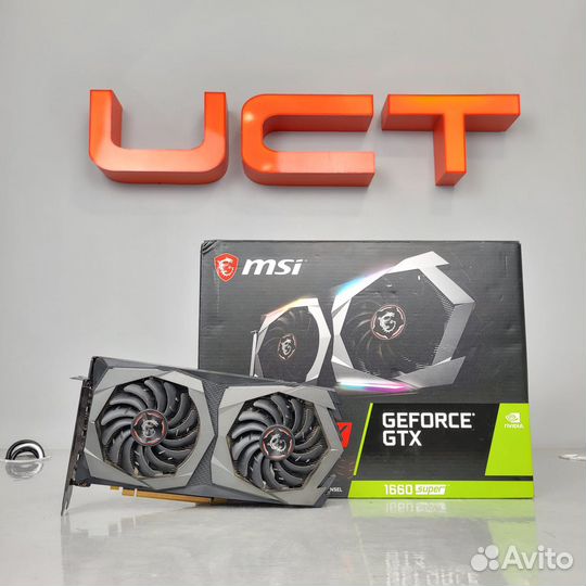 Видеокарта MSI geforce GTX1660 super gaming X 6Гб