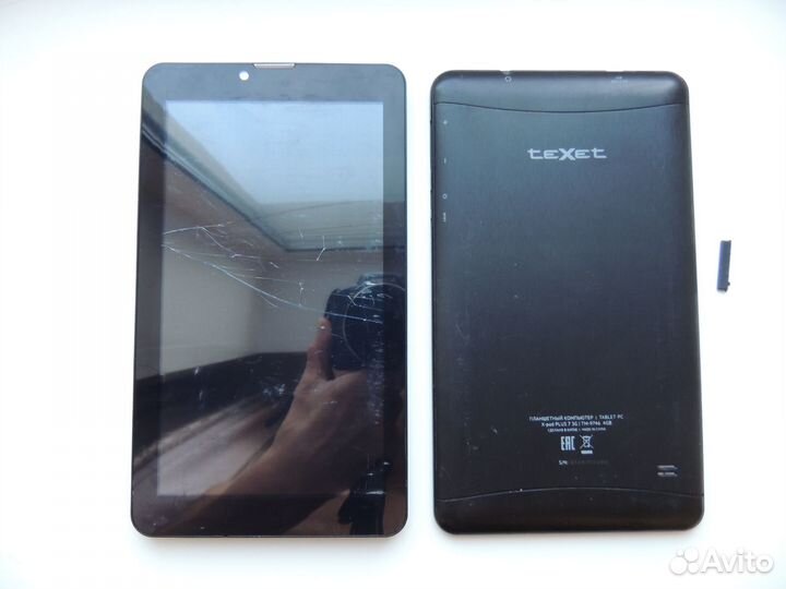 Планшет “Texet X-pad Plus 7 3G”, требуется ремонт