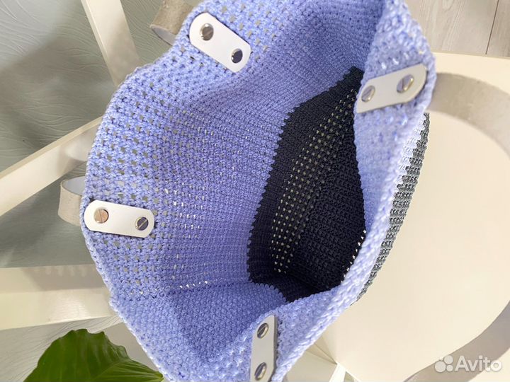 Сумка шопер вязаная