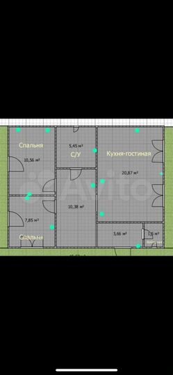 Дом 60 м² на участке 10 сот.