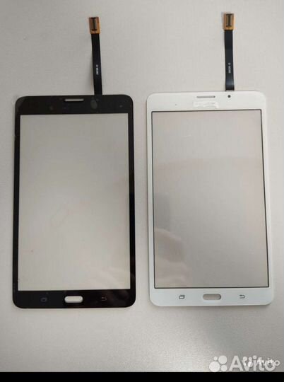 Экран, тачскрин, белый и чёрный