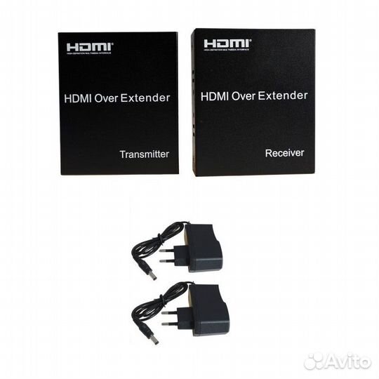 Удлинитель hdmi - 120м по Ethernet кабелю комплект