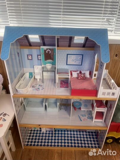 Кукольный домик с мебелью большой 83*118*33