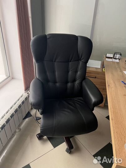 Кресло руководителя натуральная кожа