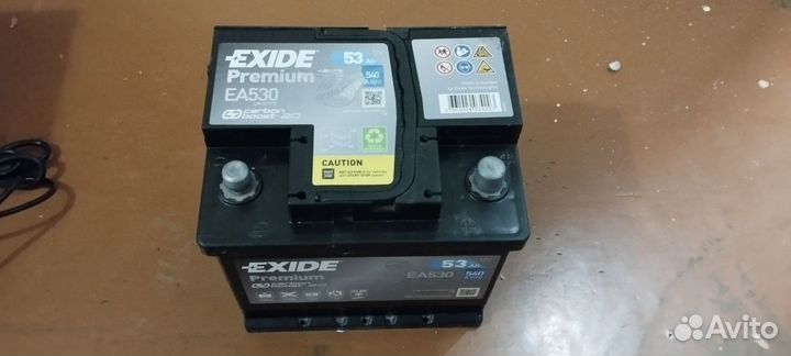 Новый аккумулятор Exide premium 53Ah 540A