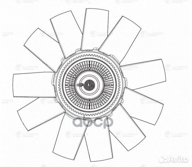 Муфта вязкост. с крыльч. для а/м ГАЗель Next с