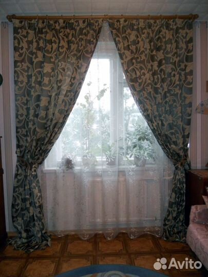 Шторы с лилиями