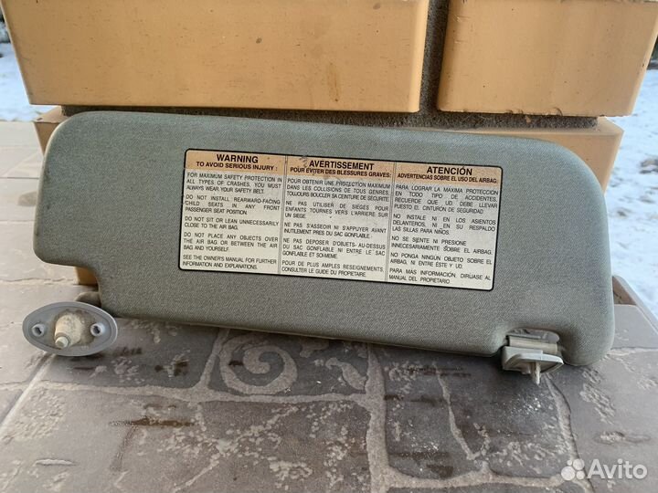 Козырек солнцезащитный левый Шевроле Ланос