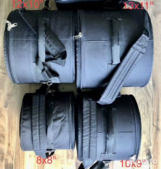 Полужёсткие чехлы кейсы для барабанов (томы)