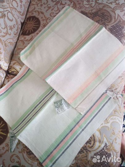 Новые Рушник бязь полотенце лен джакард СССР