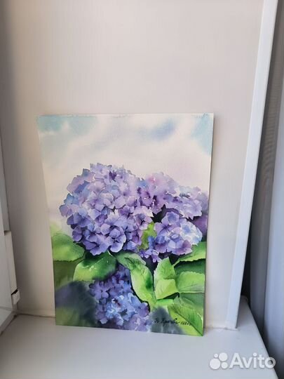 Картина акварель цветы