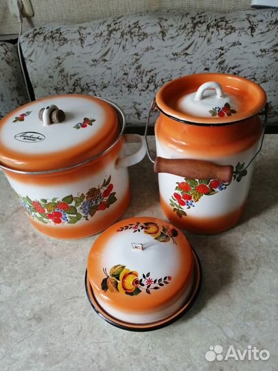 Эмалированная посуда СССР