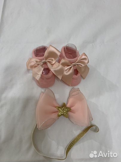 Набор носочки и повязочка